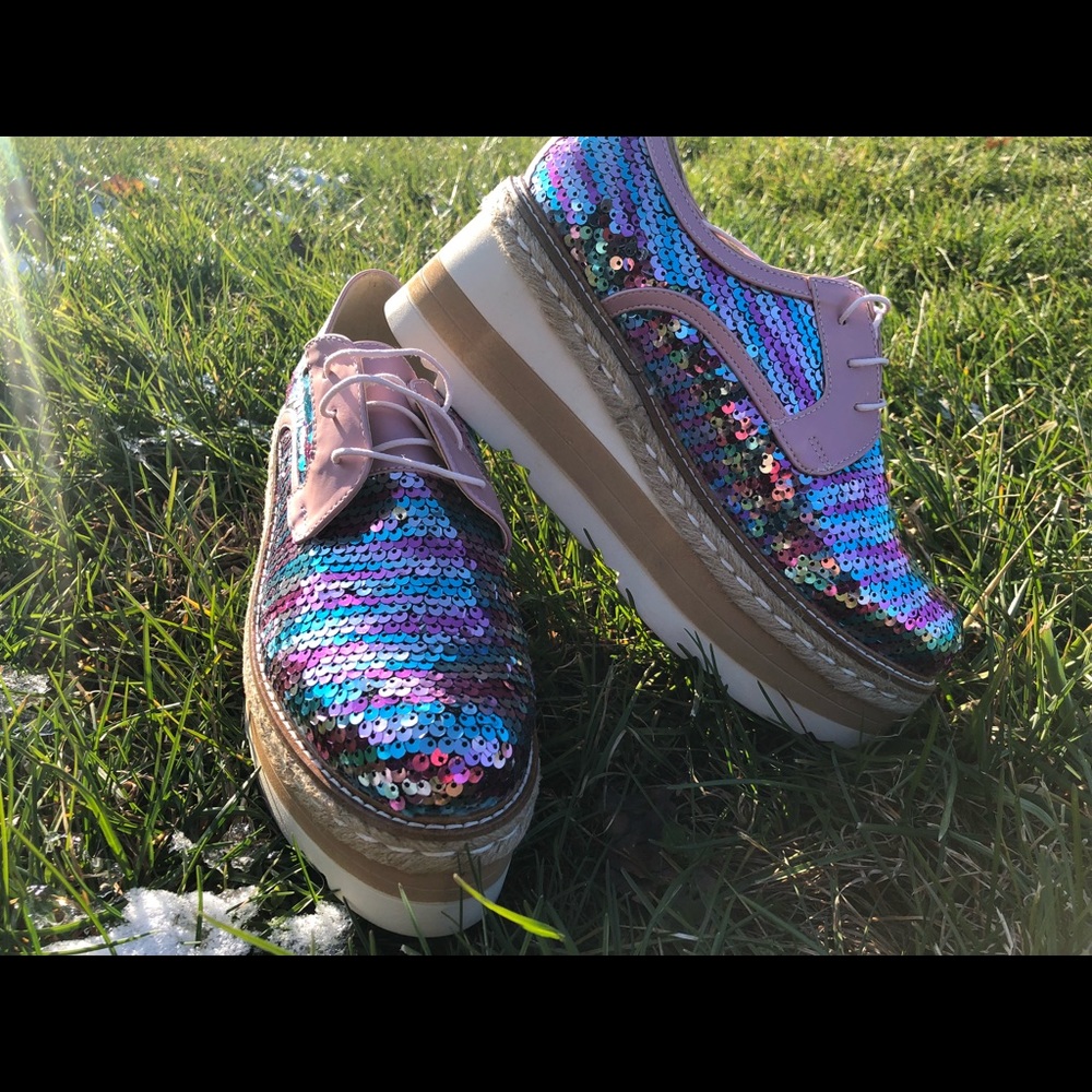 Seniorah Platform Pink Sequins